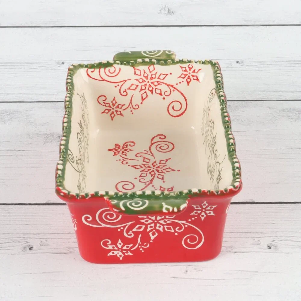 Temp-tatios Floral Lace Mini Loaf Pan with Plastic Lid 12oz